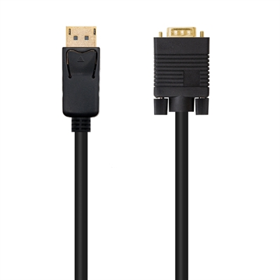 Cable Conversor DP a VGA negro 2m